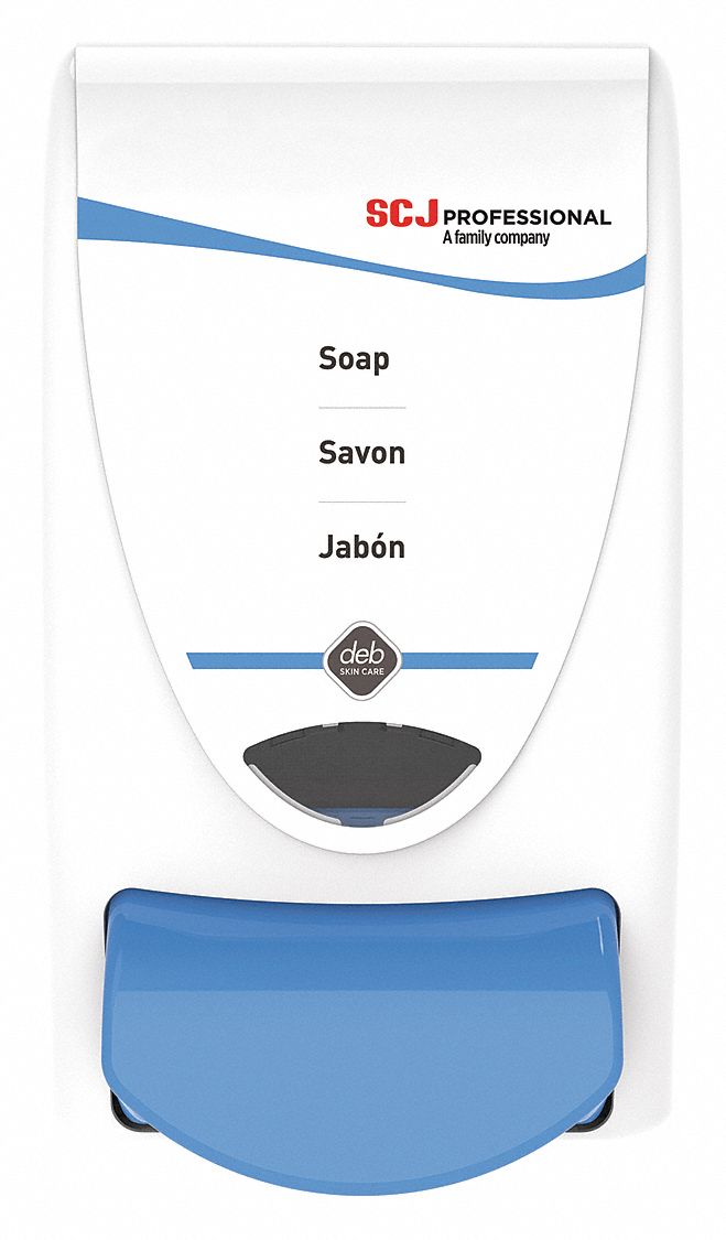 SOAP DISPENSER, MANUAL, 1 L REFILL SIZE, FOAM, WHITE, GLOSSY, CLEANSE
