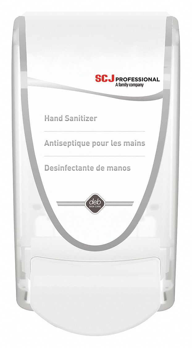 HAND SANITIZER DISPENSER, MANUAL, SANITIZE SERIES, WHITE, GLOSSY, COMPATIBLE MFR PART # IFS1L