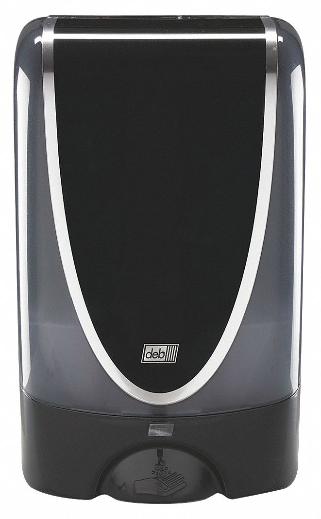 SOAP/SANITIZER DISPENSER, AUTO, 1 L/1.2 L REFILL SIZE, BLACK, GLOSSY, TOUCH FREE ULTRA