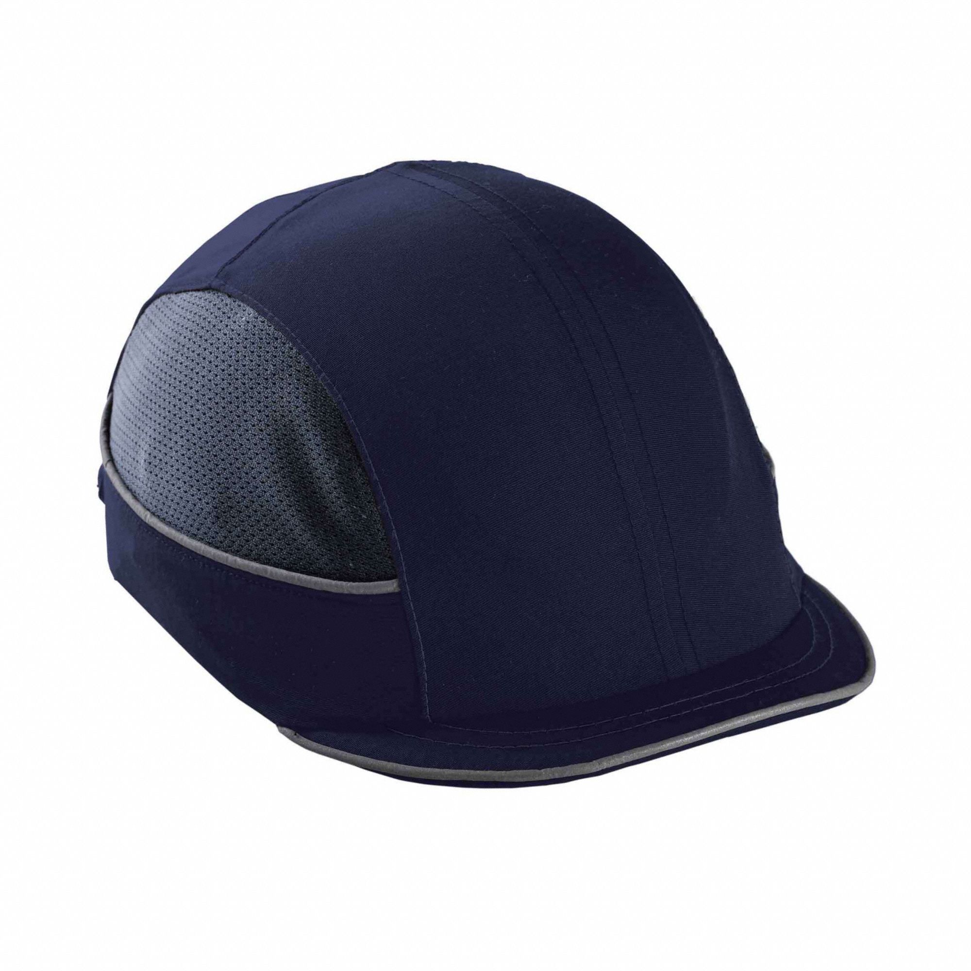 SKULLERZ BY ERGODYNE Bump Cap, Short Brim Baseball, Dark Blue, Fits Hat Size One Size Fits Most
