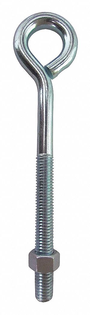 Stainless Steel Turned Eye Bolt 3-inch Bolt Length 3/8-inch Thread Diameter