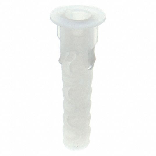 Conical Hollow Wall Anchor, Plastic, 6 to 12 x 1 3/16 in, 100 PK
