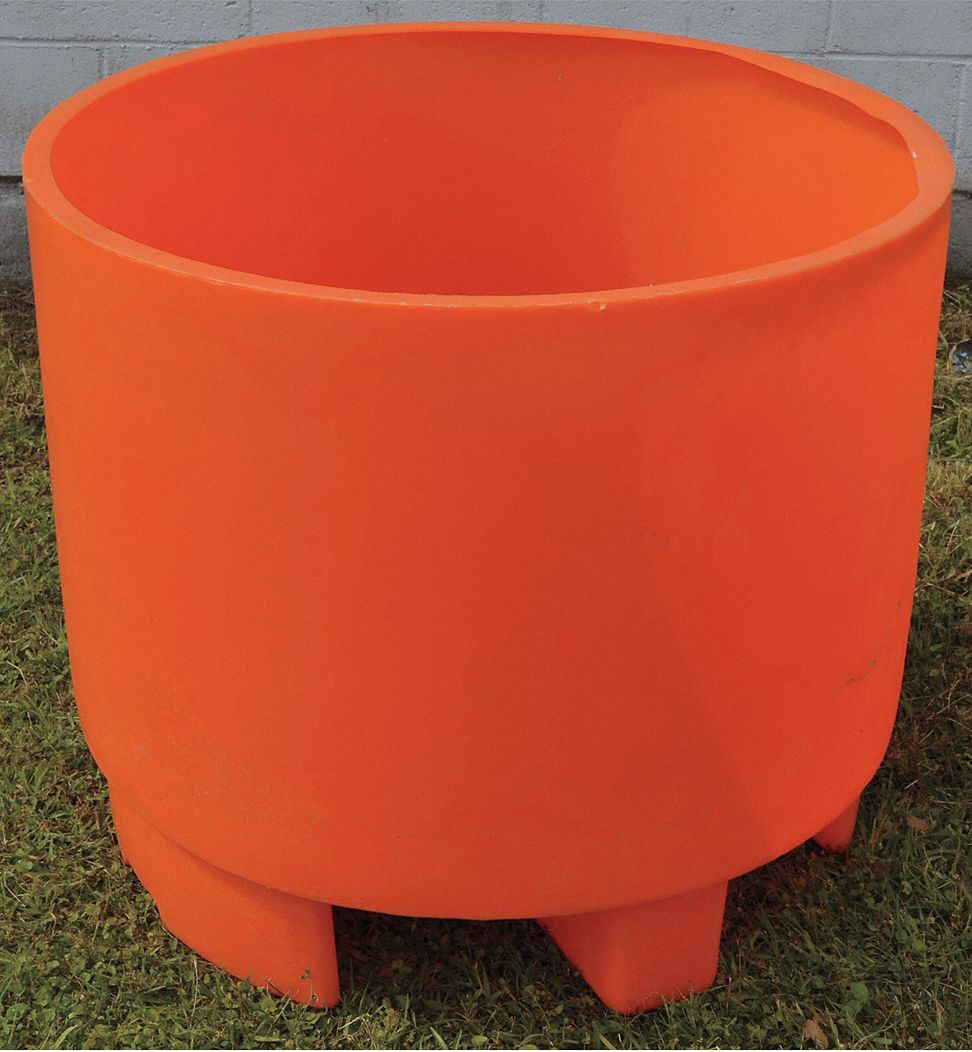 Spill Containment Basin, Polyethylene, Orange Grainger