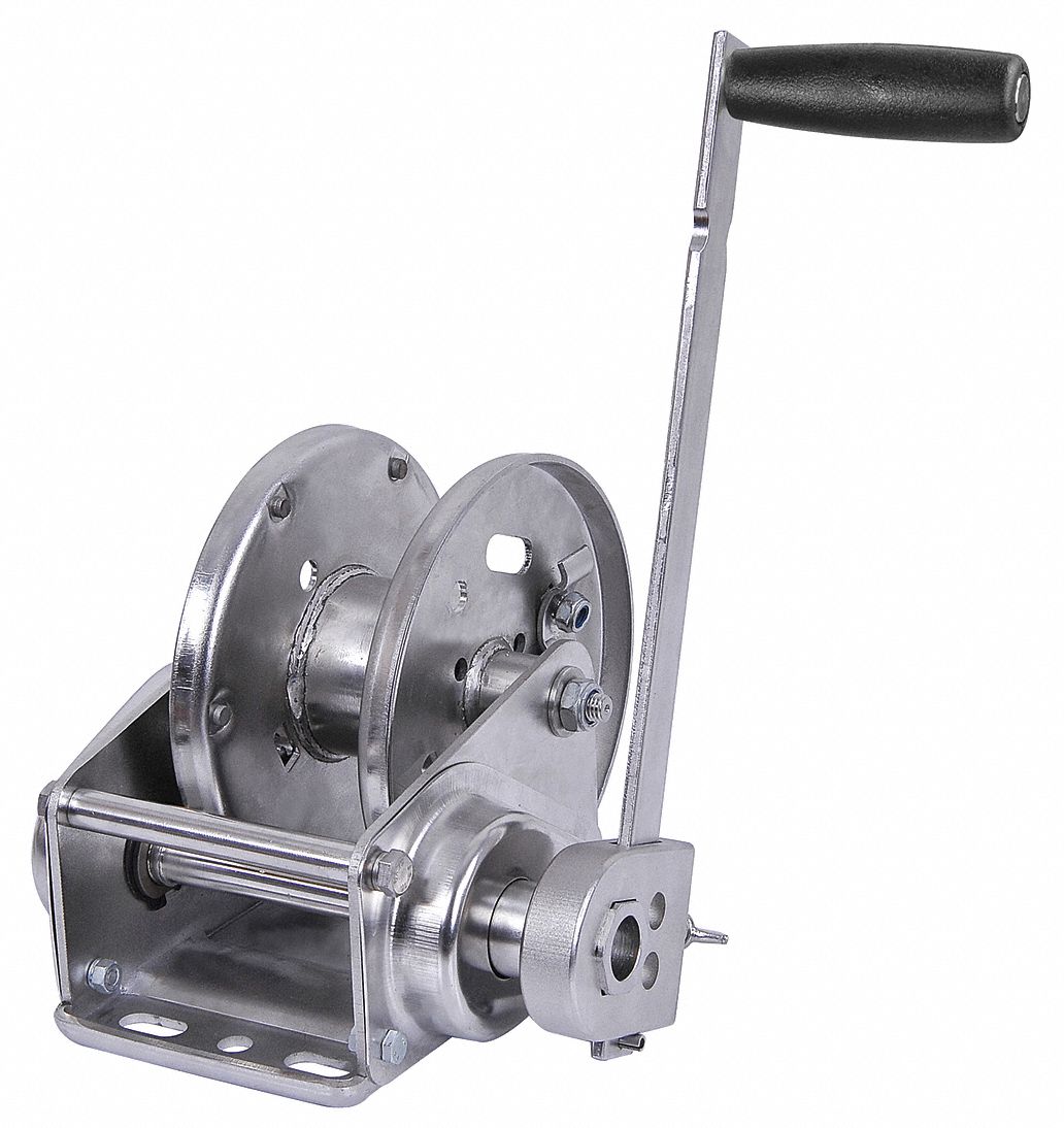 DAYTON 6 27/32 inH Pulling Hand Winch with 2,500 lb 1st Layer Load