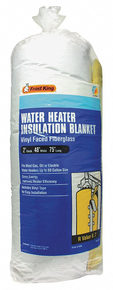 Frost King SP57-11C  3" x 48" x 75" Fiberglass Water Heater Insulation Blanket 