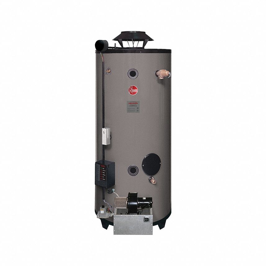 Commercial Gas Water Heater: Natural Gas, Low NOx, 100 gal, 399, 900 BTU, 76 in Ht