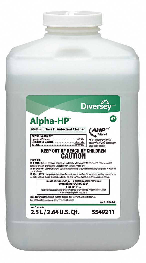 35Z914 - Alpha-HP Disinfectant Cleaner 2.5 L PK2