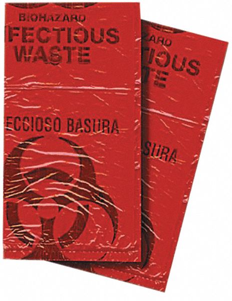 Biohazard Bags 7 to 10 gal Red