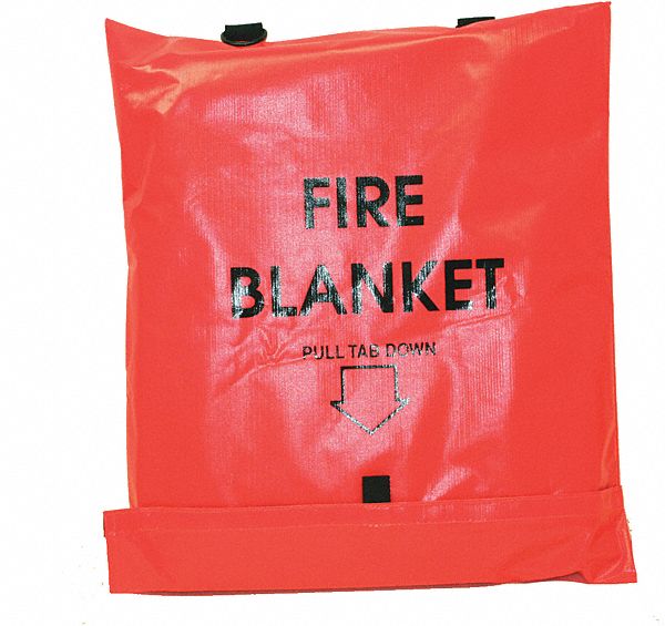 FIRST VOICE, Gray, Wool, Fire Blanket 35ZC6791183700TS Grainger