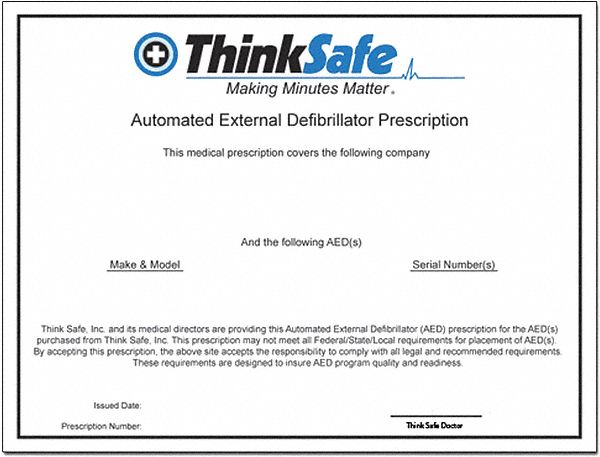 AED/Defibrillator Prescription