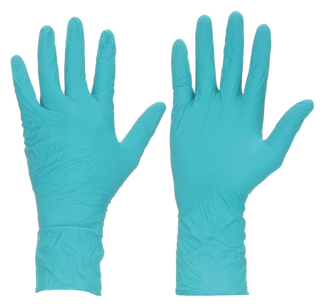 DISPOSABLE GLOVES, CHEMICAL-RESISTANT/FOOD-GRADE/GEN PURPOSE, L (9), 5 MIL, 100 PK