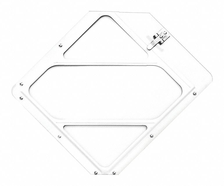 35ZG74 - Clipped Corners Placard Holder 12-1/2inH