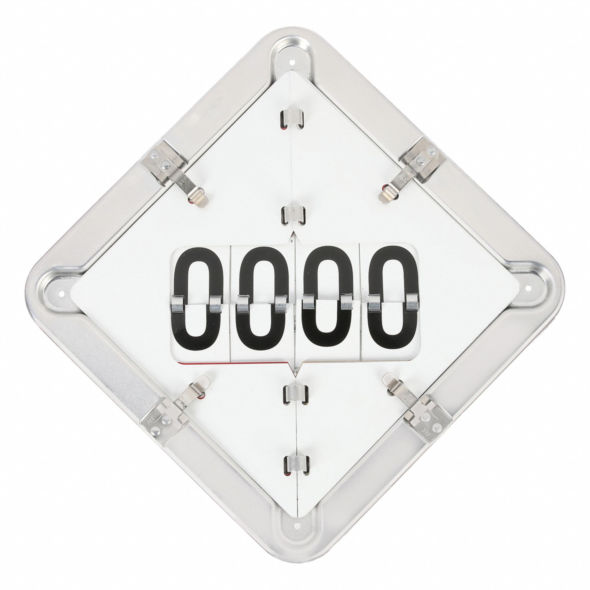 Vehicle Placard Flipchart: Full Frame Trailer Flip Placard Holder, 13 1/2 in Wd, 13 1/2 in Ht