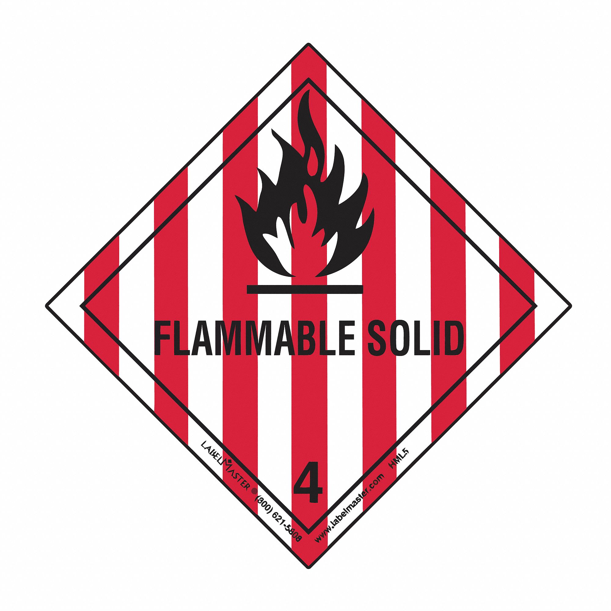 LABELMASTER DOT Container Label, Container Label/Placard Type Hazardous