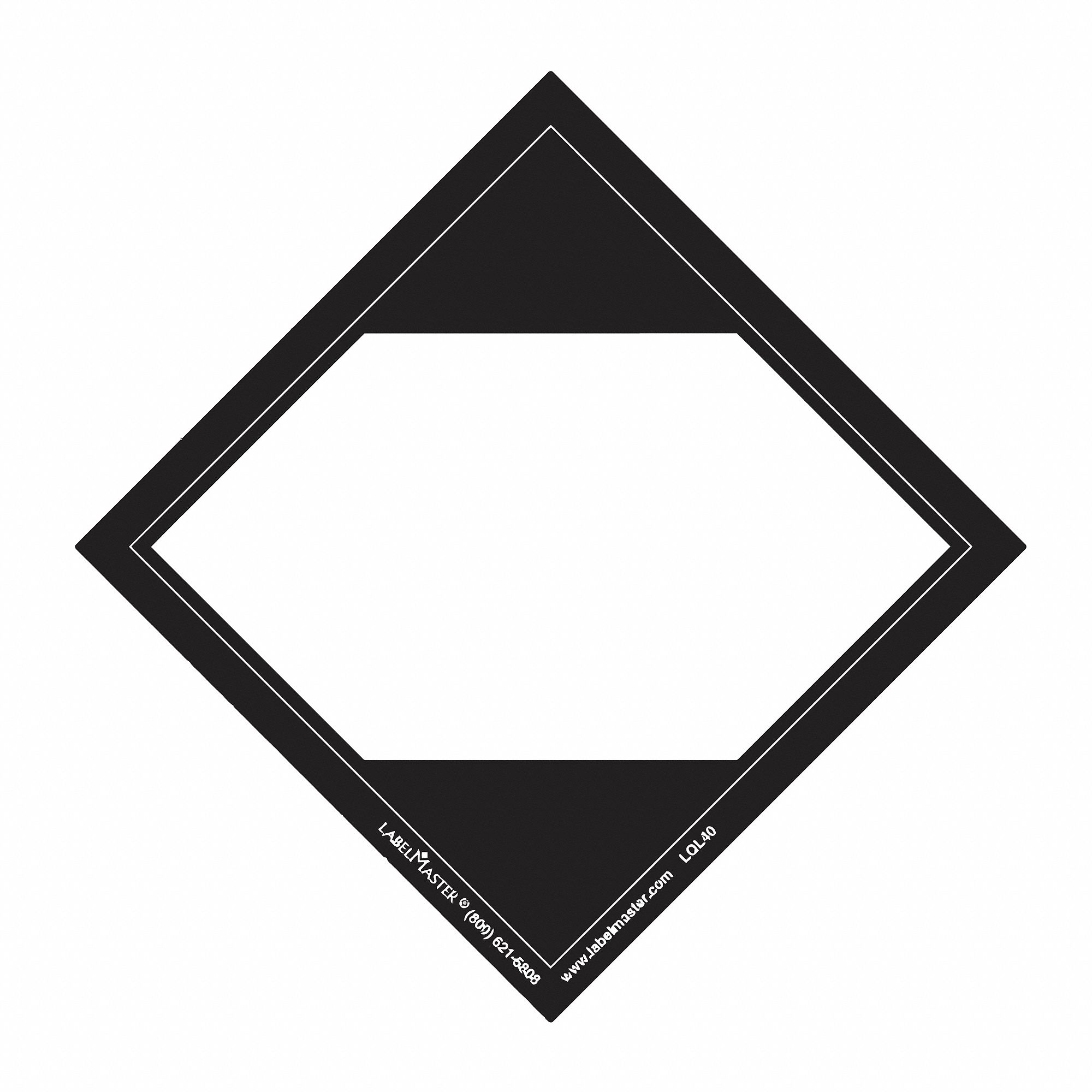 DOT Handling Label: Limited Qty Label, 3 15/16 in x 3 15/16 in, 3 15/16 in Label Wd