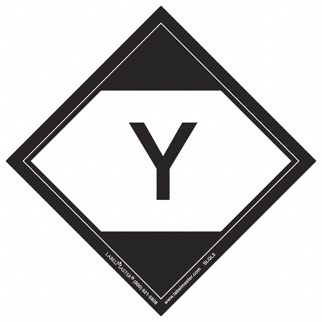 LABELMASTER, Message, 3 15/16 in x 3 15/16 in, DOT Handling Label ...