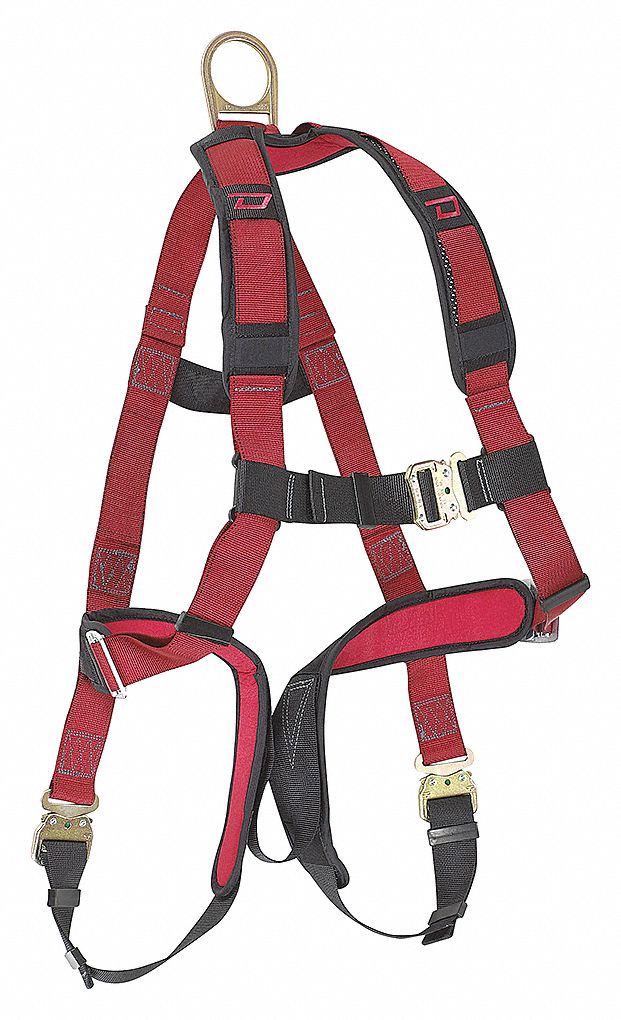 DELUXE HARNESS, 400 LBS, CSA Z259.10 STANDARD, SIZE L, STEEL/POLYESTER