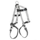INDUSTRIAL/GROM 3D HARNESS, 400 LBS, FRICTION/PASS-THROUGH & TONGUE BUCKLES, SZ L, STEEL/POLYESTER