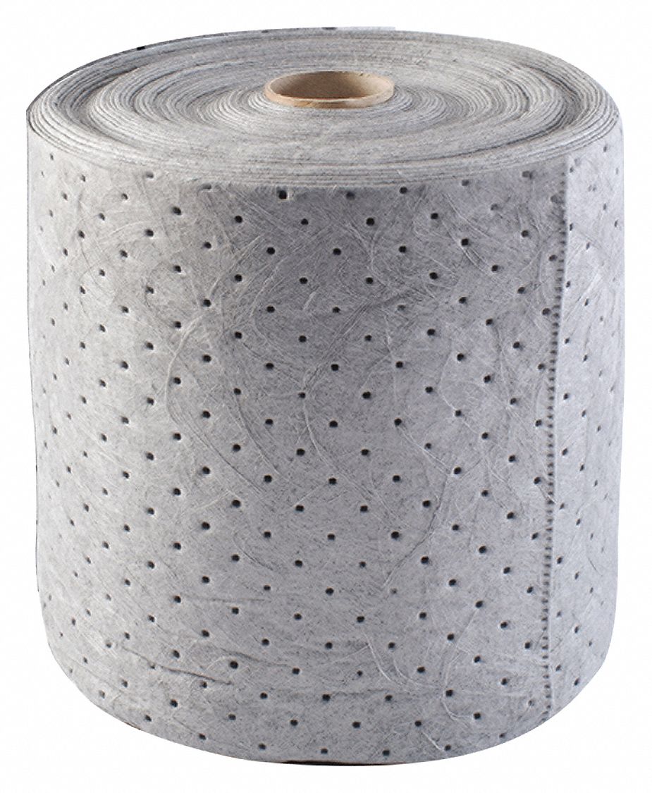 ABSORBENT ROLL, 19 GALLON CAPACITY, BALE, GREY, UNIVERSAL, 15 IN X 150 FT