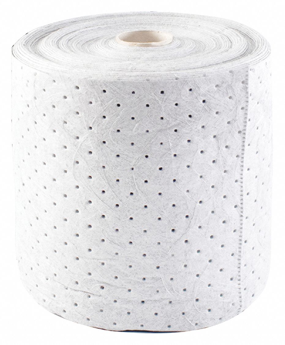 ABSORBENT ROLL, 25 GALLON CAPACITY, BALE, WHITE, SORBENT ROLL