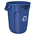 Round Plastic Recycling Cans