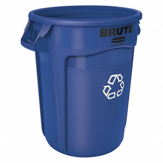 Rubbermaid Roughneck 32-Gallon Trash Can, Blue