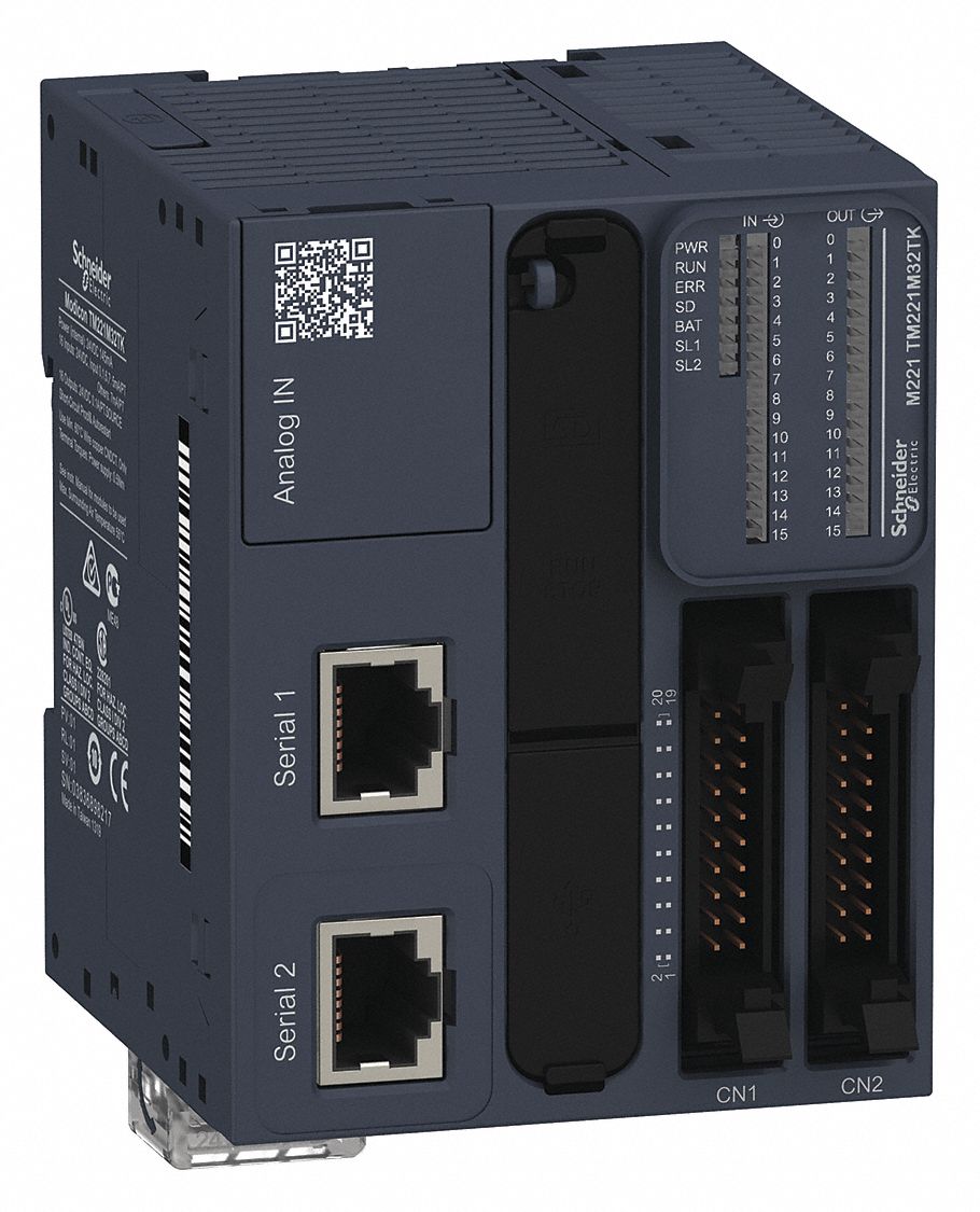 PLC: (16) Discrete/(2) Analog, (16) Transistor, 24V AC : 24V DC