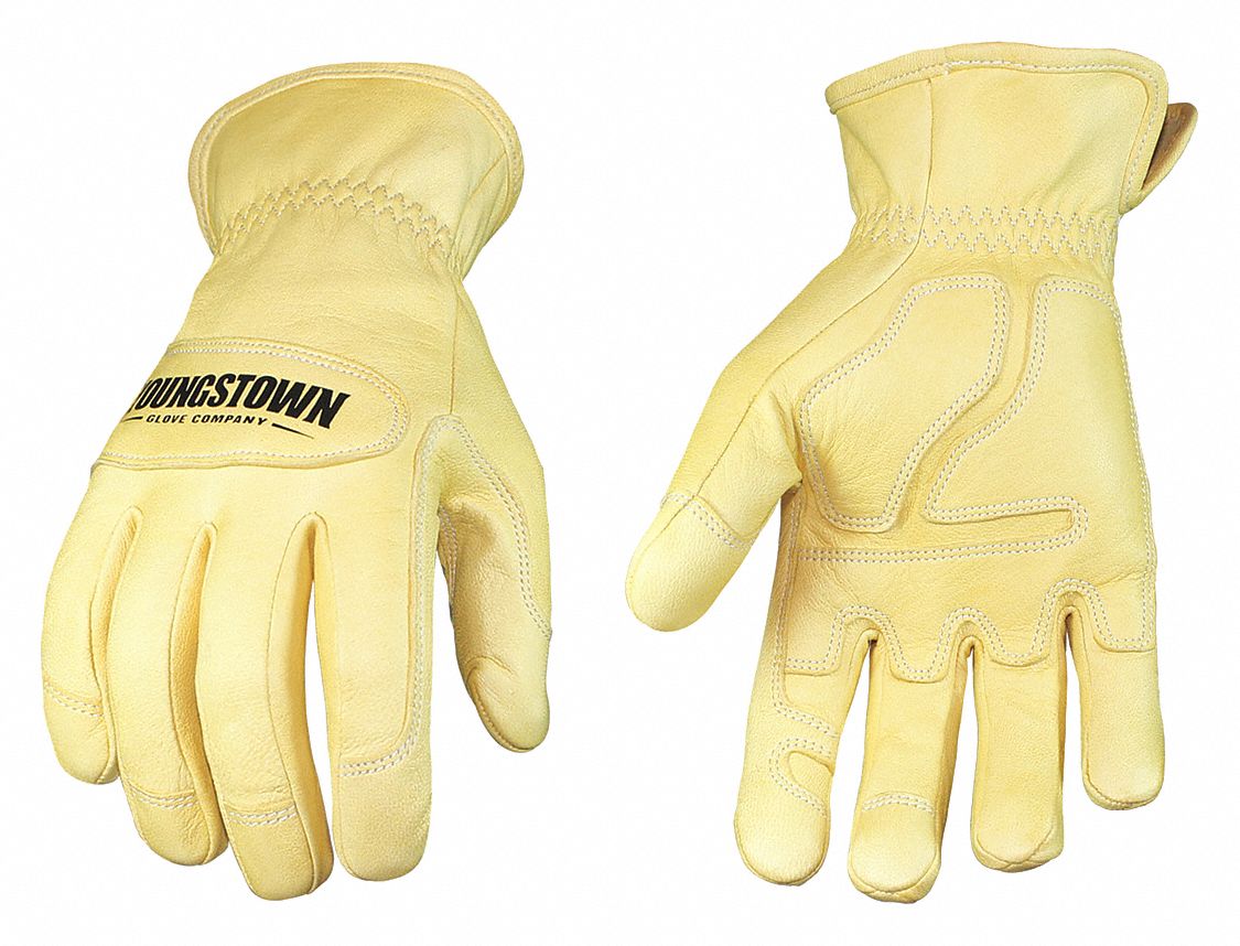 YOUNGSTOWN GLOVE CO. Arc Flash Gloves, Goat Grain Leather, L, PR
