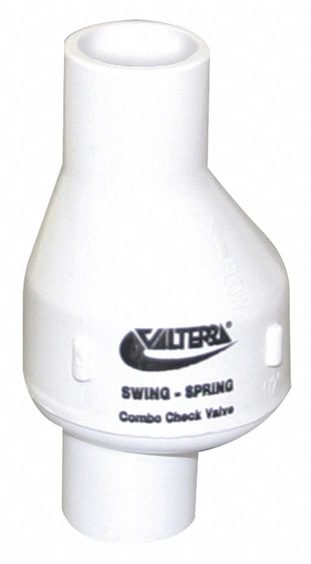 Valterra 200-C20 2" Slip PVC Swing/Spring Combination Check Valve