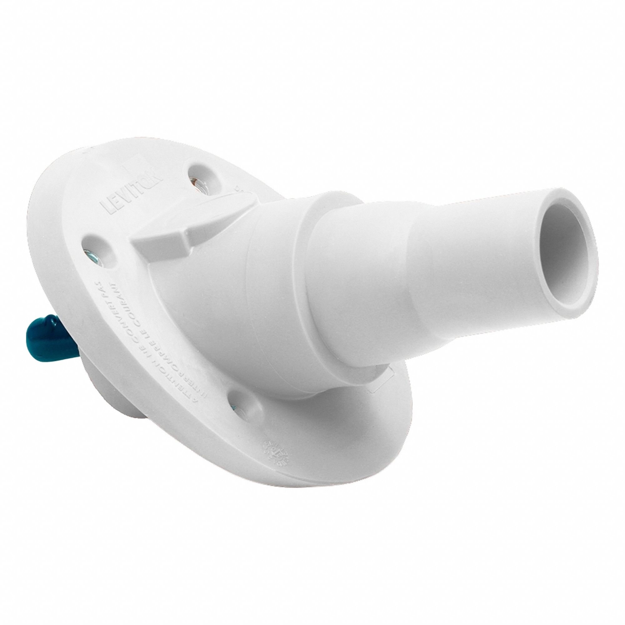 Single Pole Female Panel Receptacle: For Male Plugs, 690 A, Angled, White