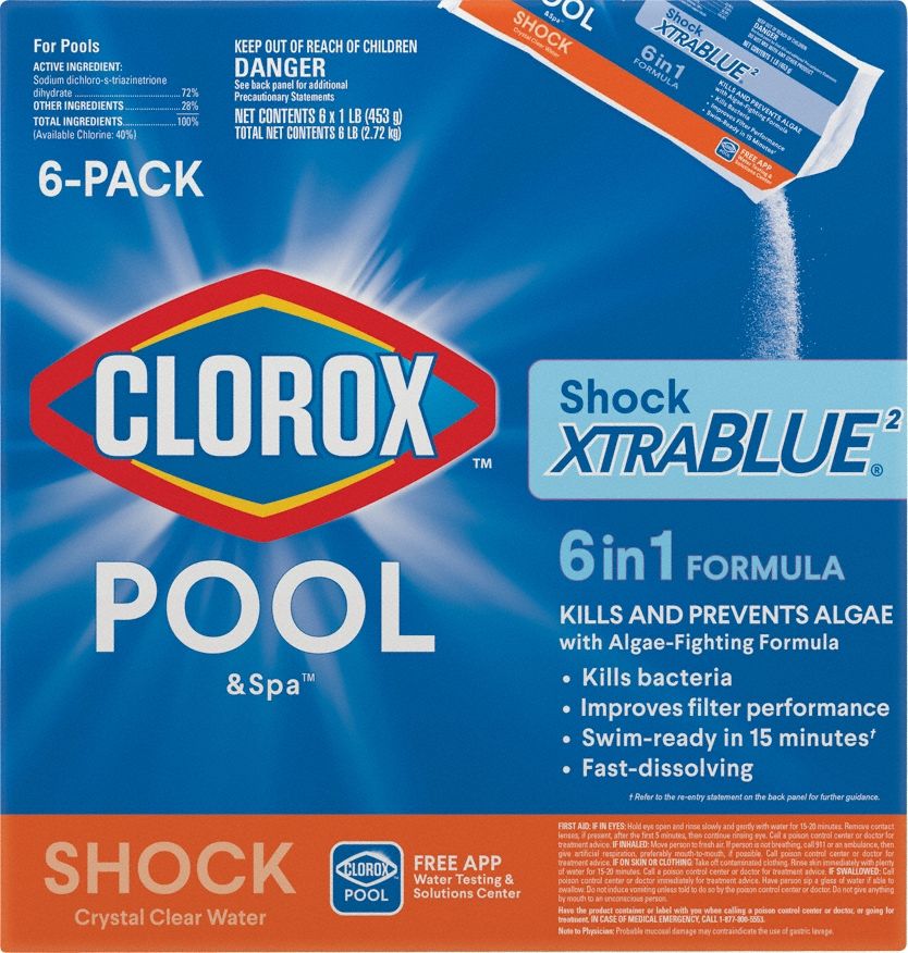 CLOROX POOL & SPA, Powder, Bottle, Algaecide 804RR736006CLX Grainger