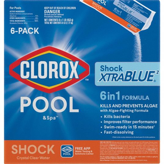 CLOROX POOL & SPA, Powder, Bottle, Algaecide 804RR736006CLX Grainger