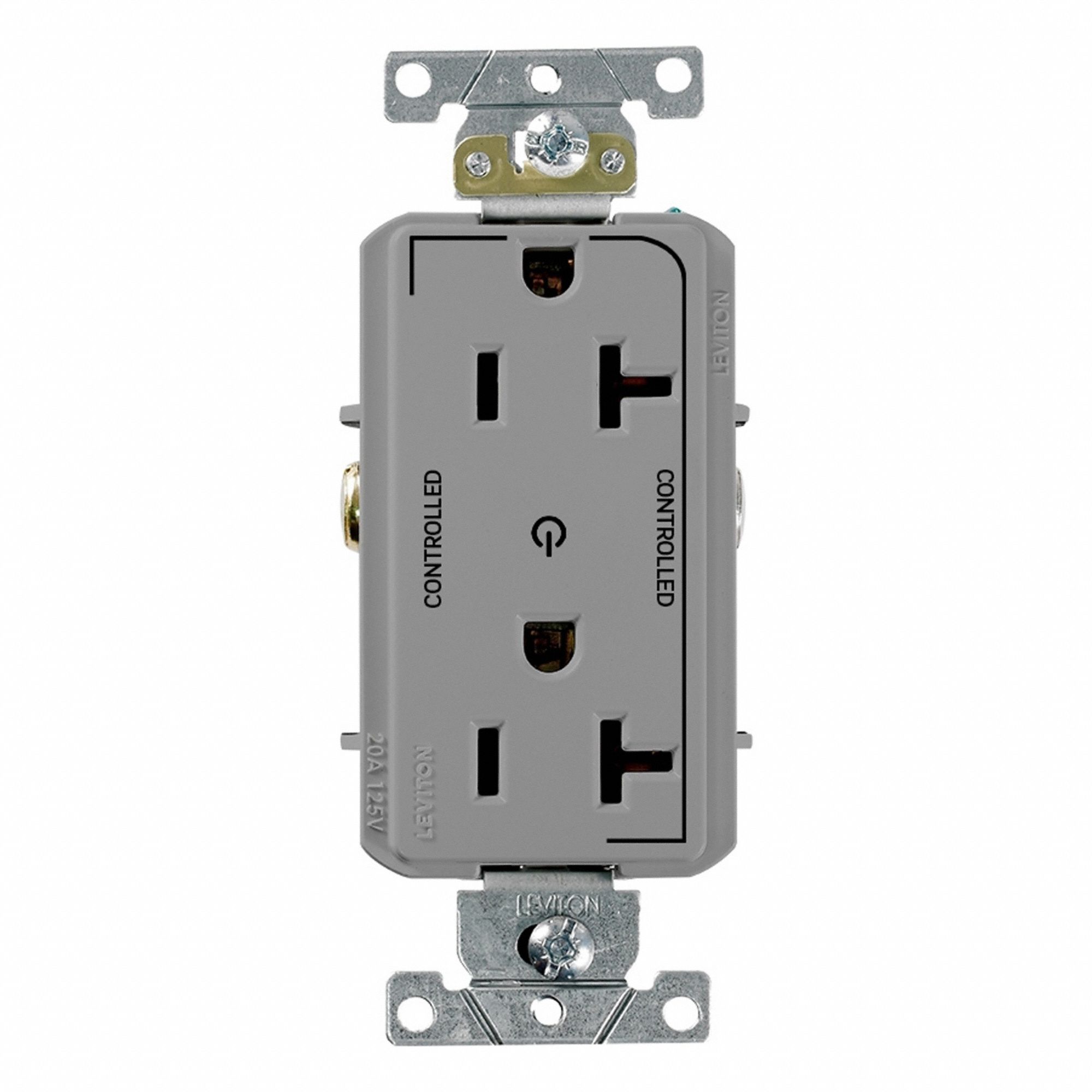 DPl Dup Rec 20A 125V 2MCtrl Self-Gr Gry