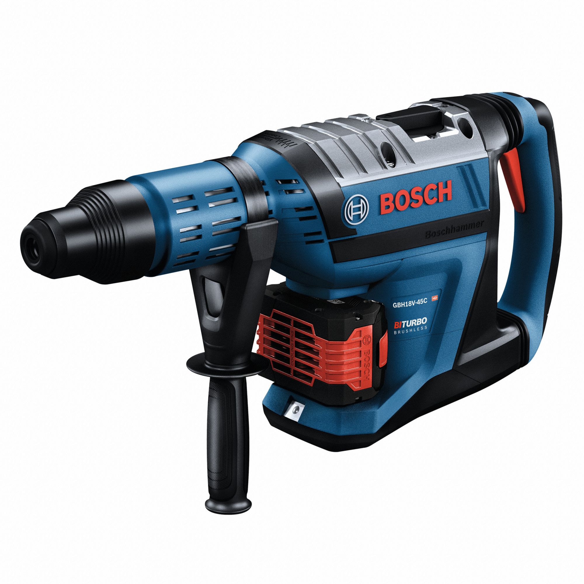 BOSCH Rotary Hammer Kit, 18V, Brushless 17/8" 360LZ6GBH18V45CK24/GBA18V80 Grainger