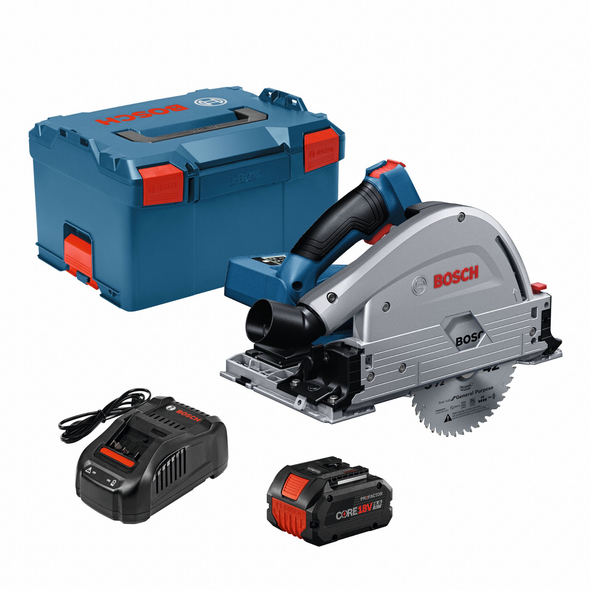TRACK SAW KIT,18V,5 1/2 IN,8 AH