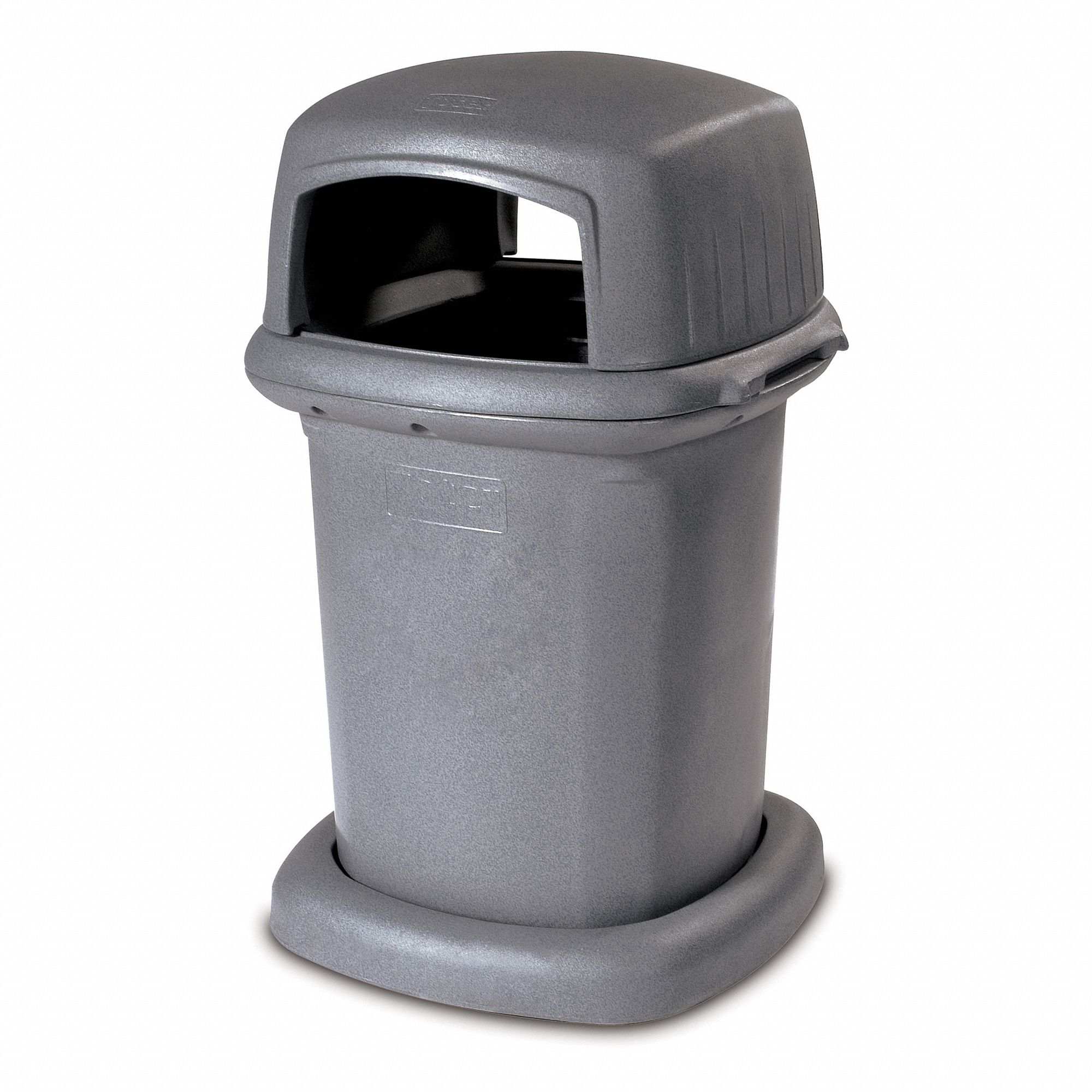 Trash Can,  Gry,  45 gal