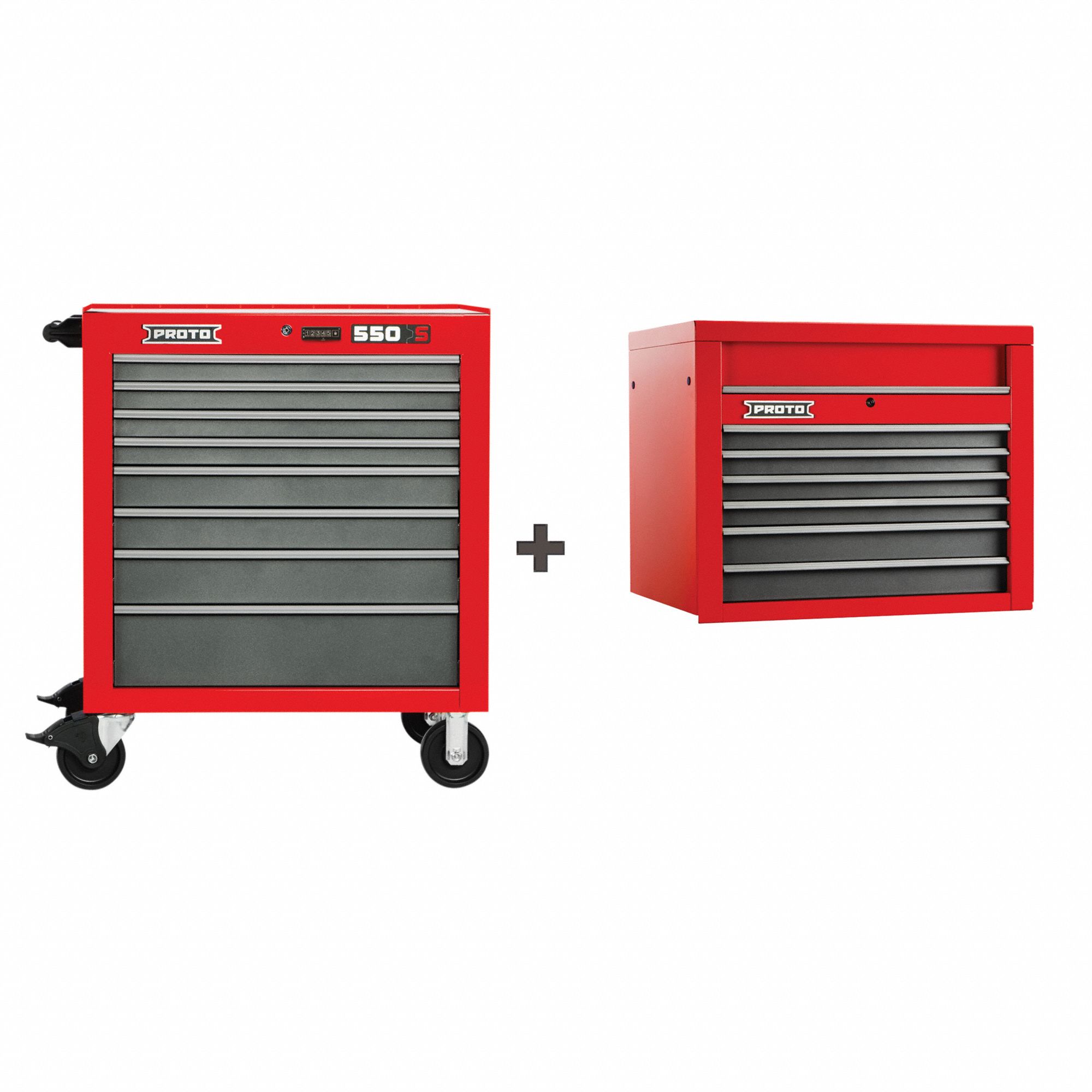 Rolling Cabinet Kit: 13 Drawers, Heavy Duty, Keyed, 34 in W x 25 1/4 in D x 68 in H