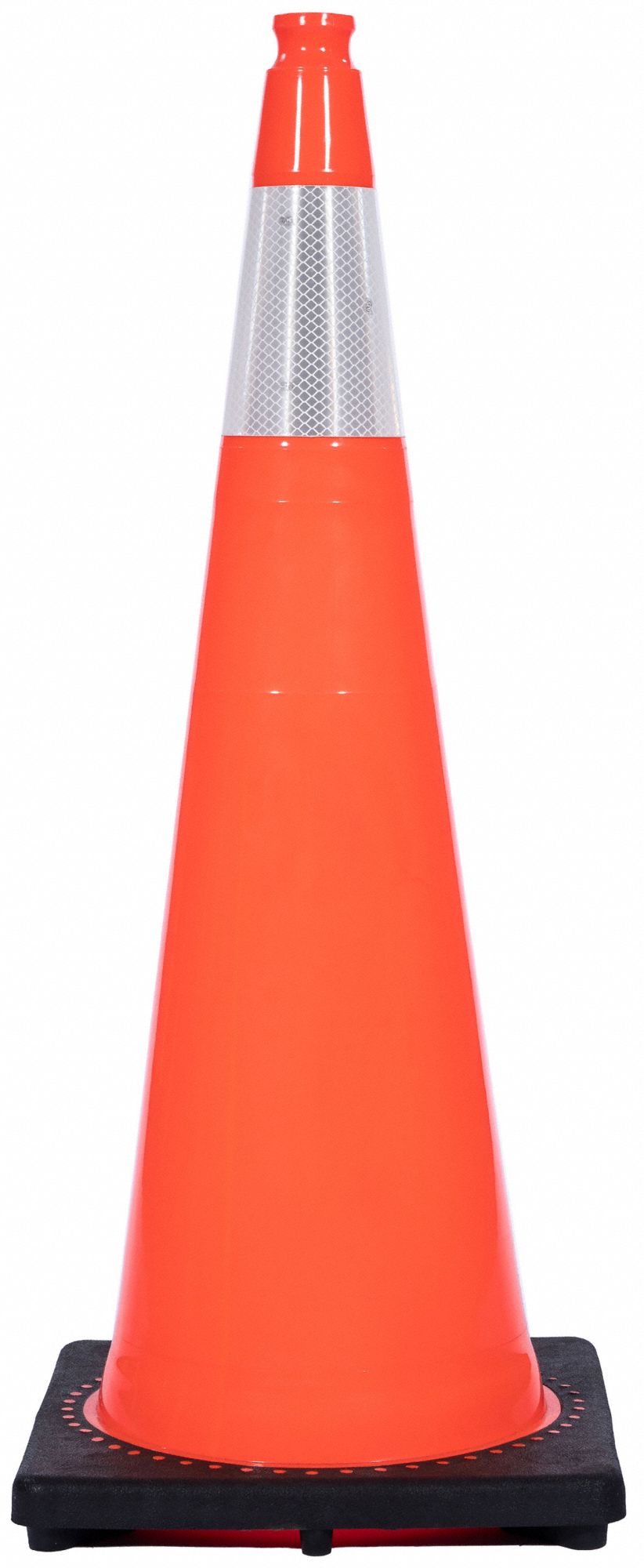 CÔNE DE SIGNALISATION, JOUR OU ROUTE À BASSE VITESSE, RÉFLÉCHISSANT, 36PO, ORANGE, STANDARD