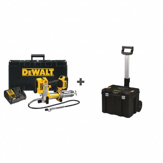 DEWALT, 20 V Volt, LiIon, Cordless Grease Gun 361CF1DCGG571M1