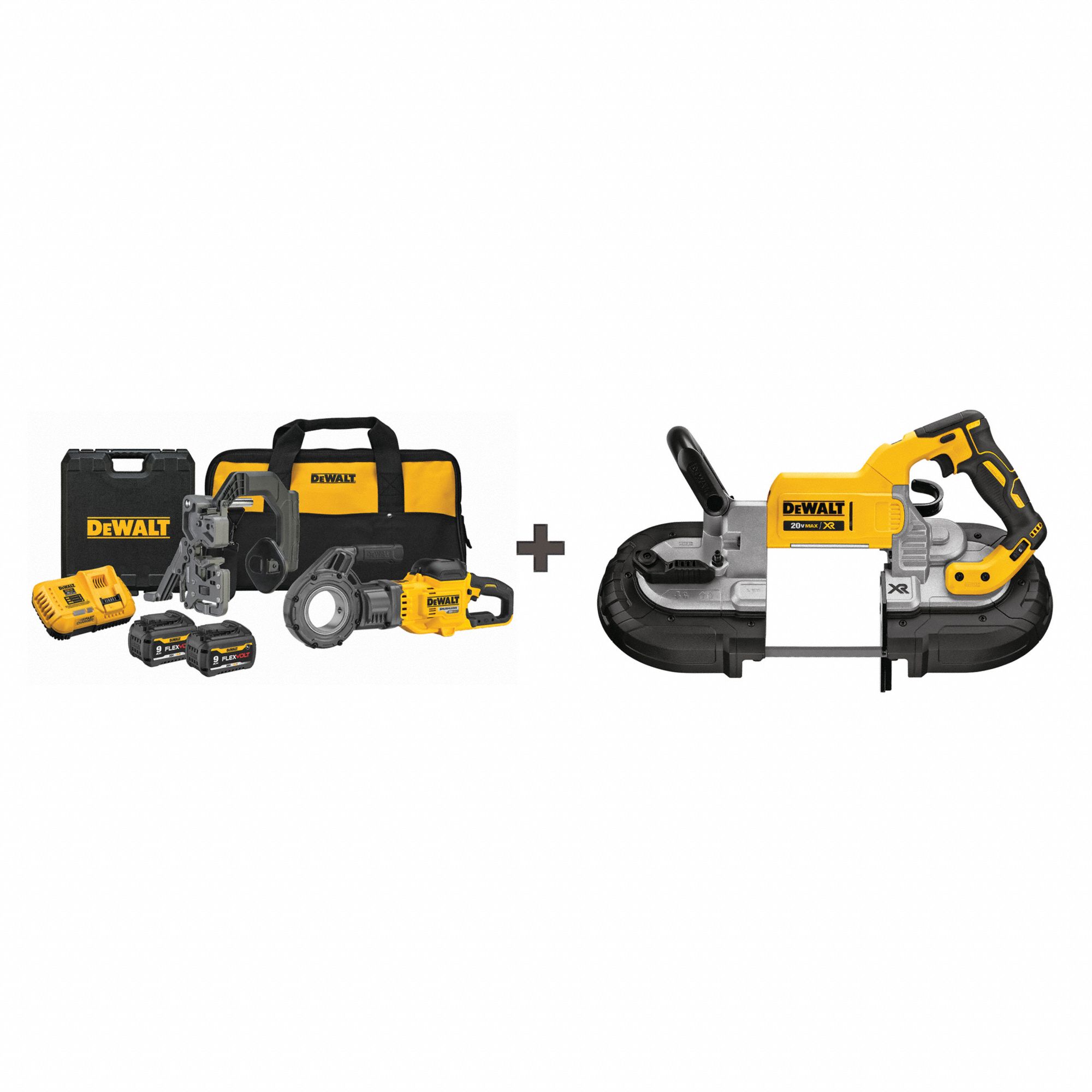 Dewalt cordless band saw deep online cut