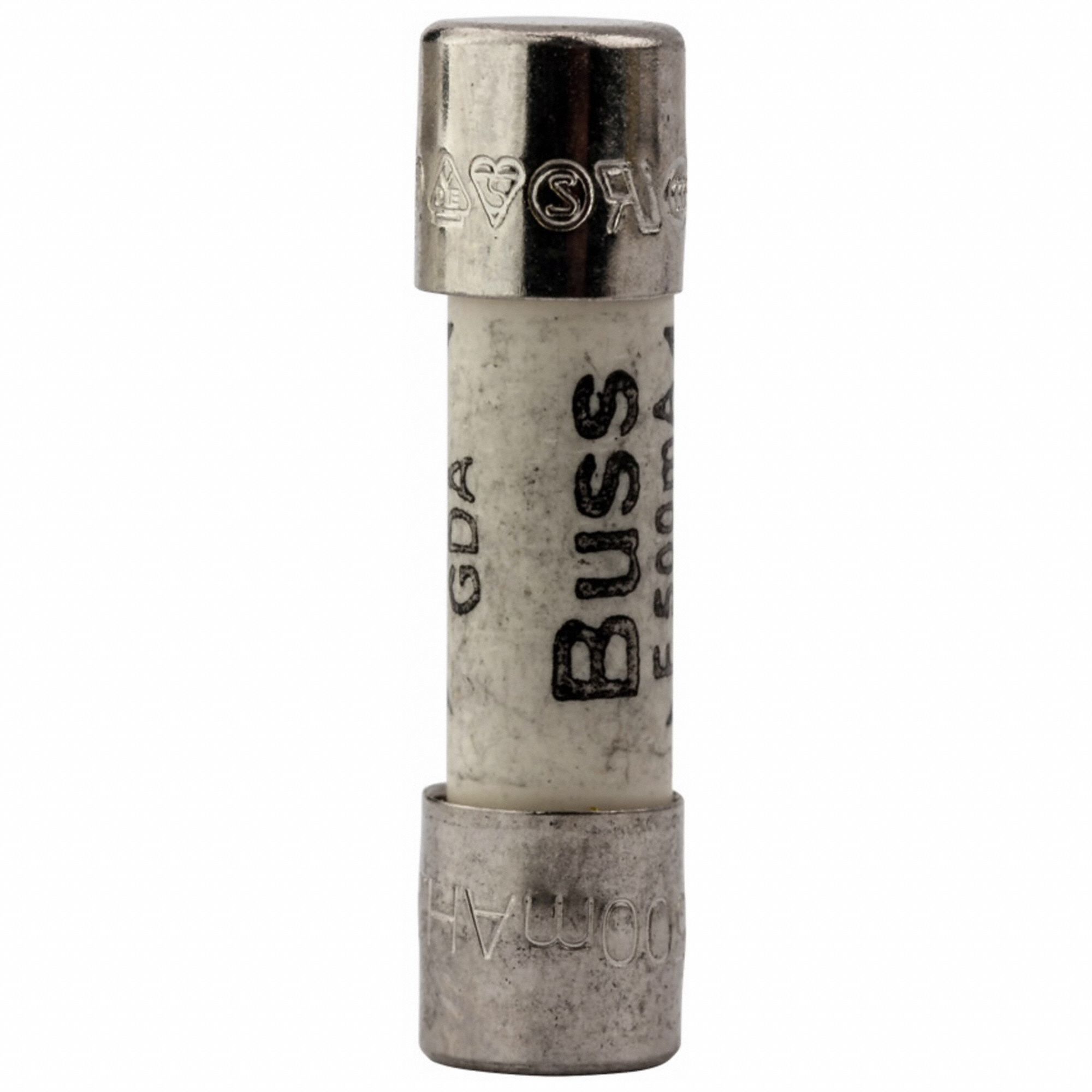BUSSMANN, 0.25 A, 250V AC, Buss Small Dimension Fuse,PK100 361ME4BK