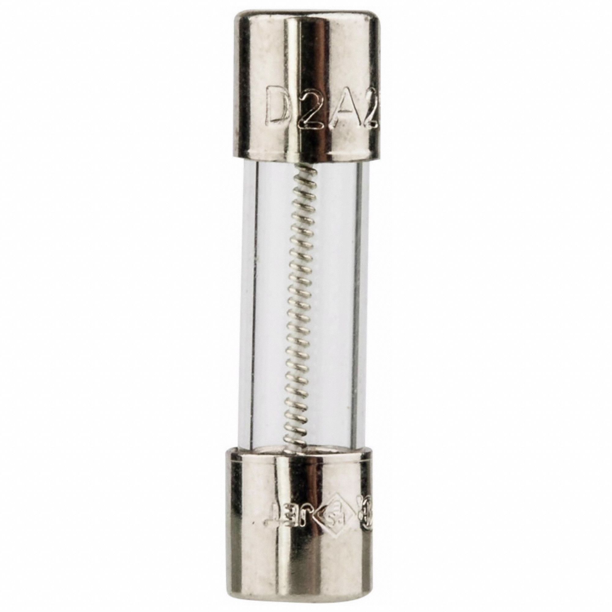 BUSSMANN, 2 A, 250V AC, Buss Small Dimension Fuse,PK100 361MH3BK/GMD