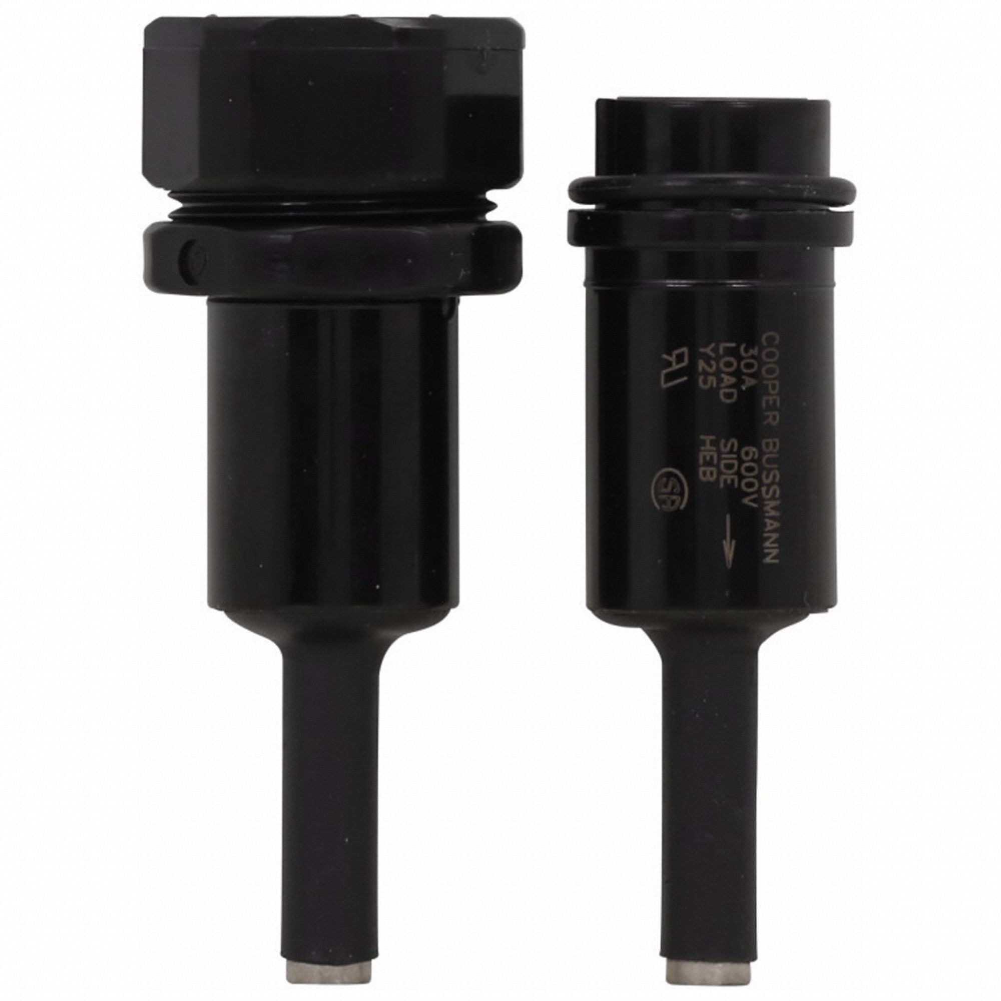 In-Line Fuse Holder: Non-Rejection Block Style, 1 Pole, 600 V AC Rating, 600 V DC Rating