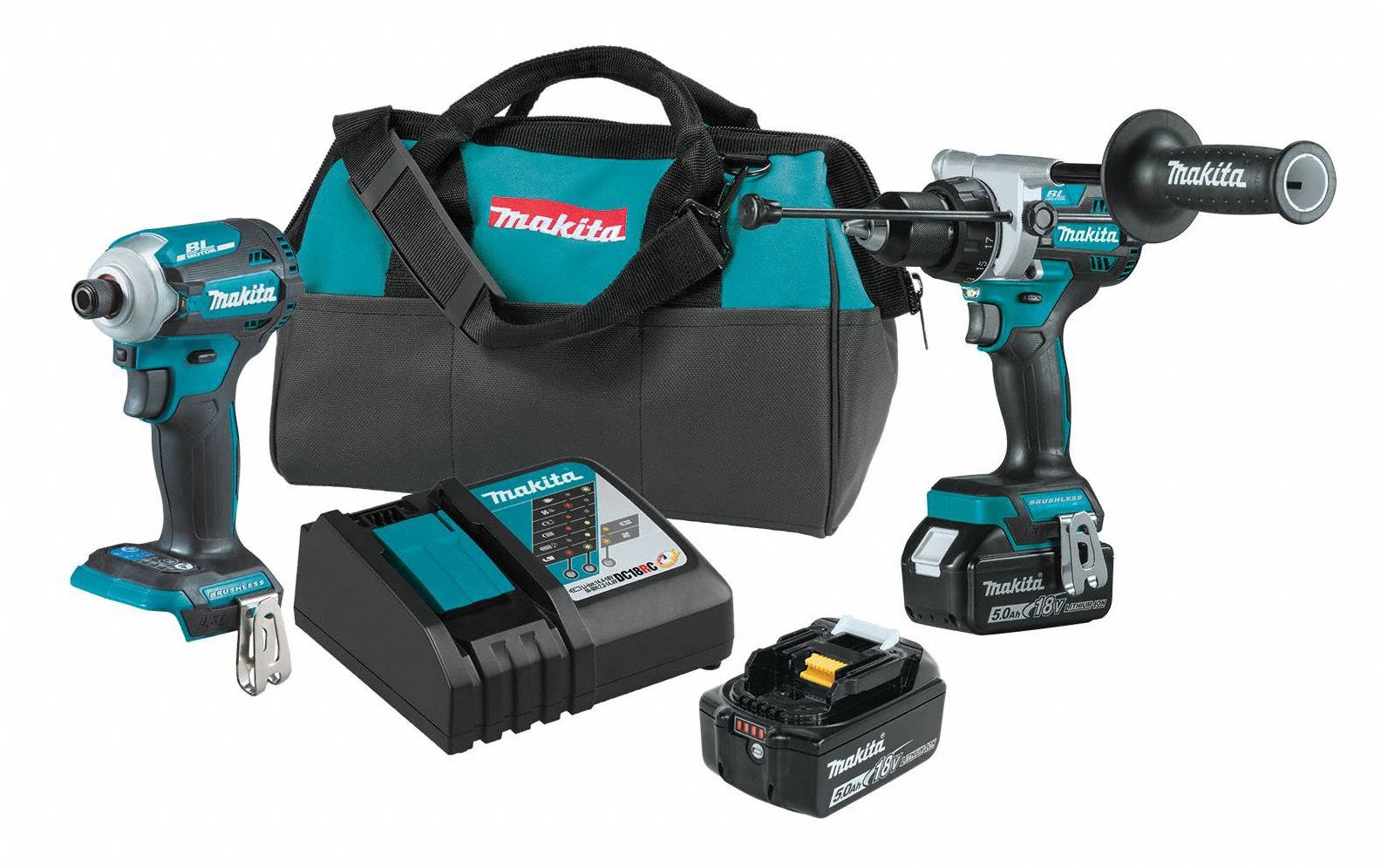 MAKITA, 18 V Volt, 2 Tools, LXT Brushless Combo Kit, 2pcs 361VP0