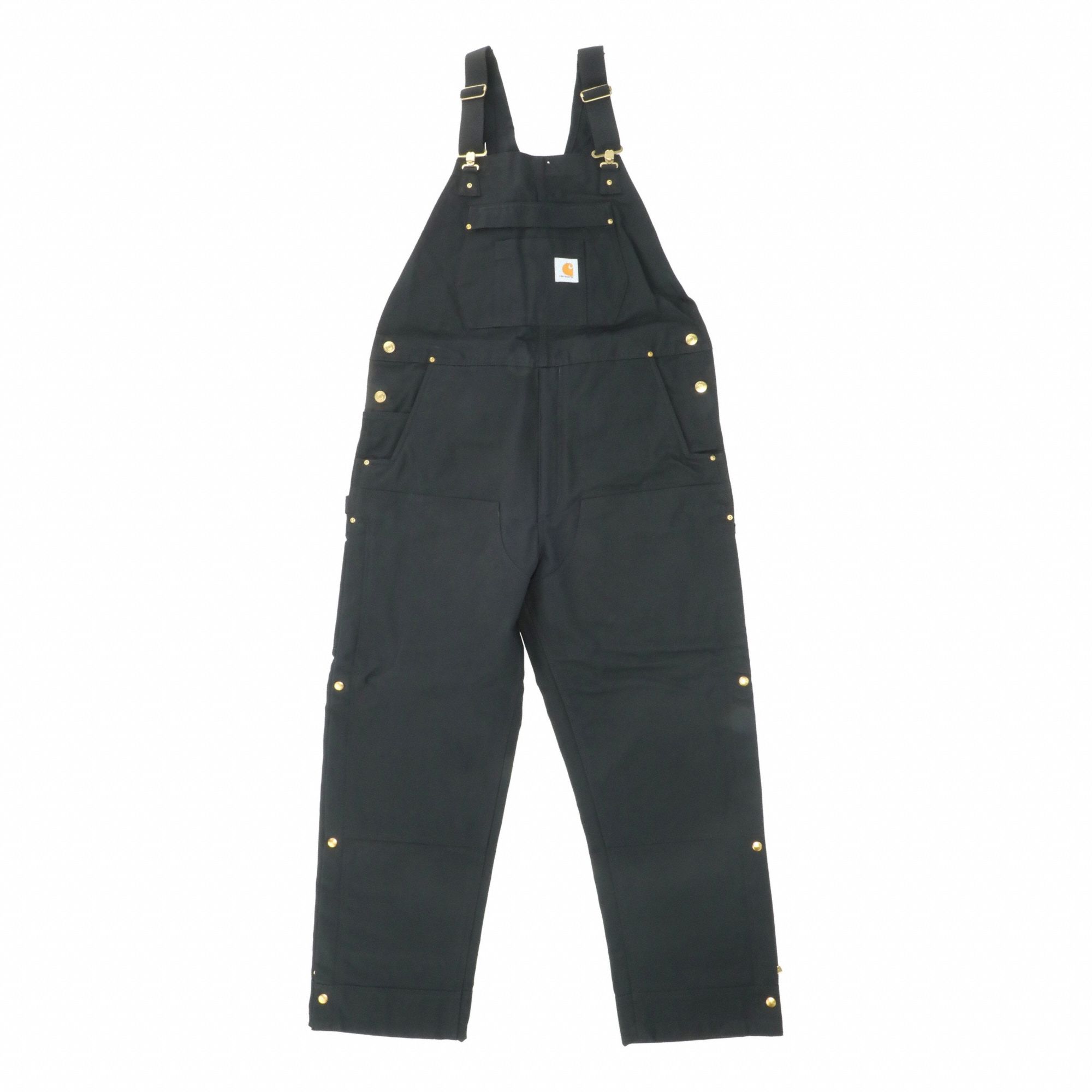 OR4393 M LseFit FrmDck Ins Bib Ovrll: Men's, L ( 38 1/2 in x 31 3/8 in ), Black, Cotton