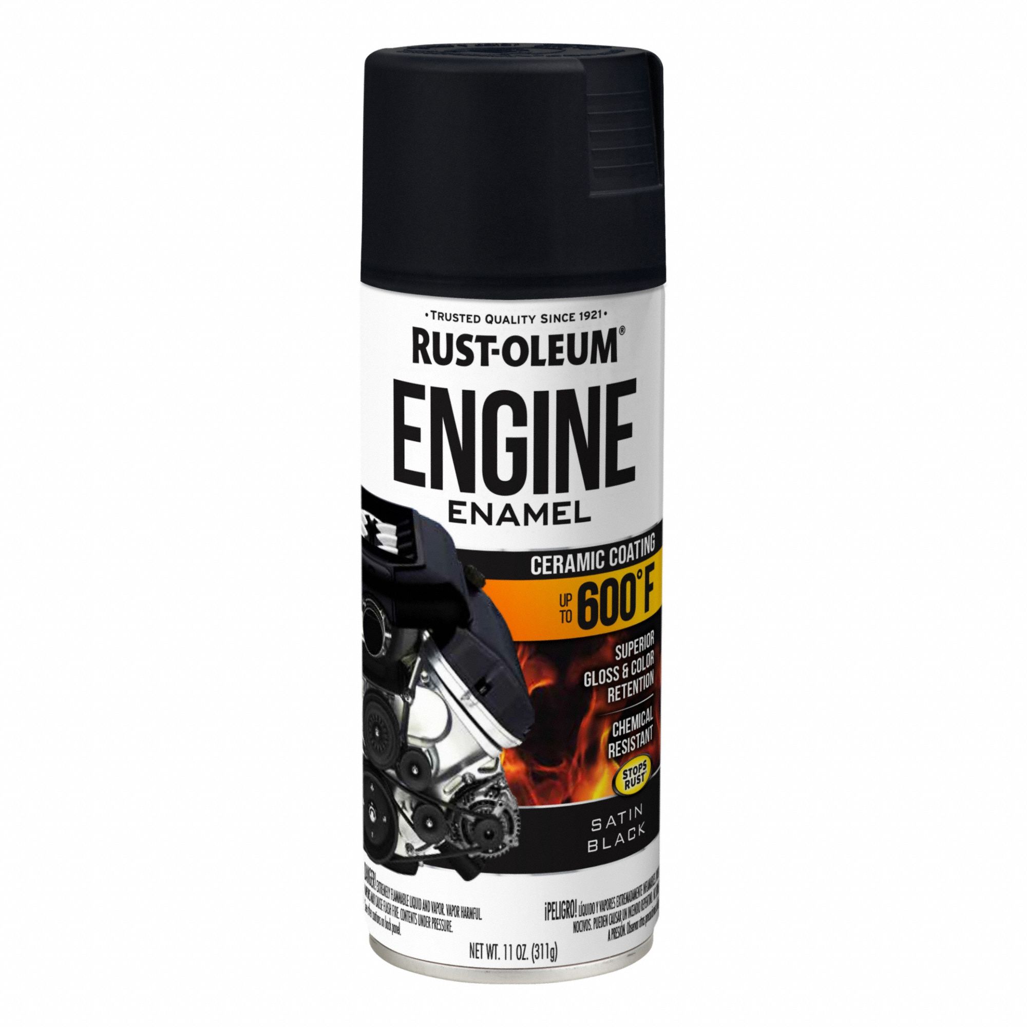 Spray Paint: Exterior, Ceramic Coating, Solvent, Acrylic, Automotive Engines/Metal, Satin