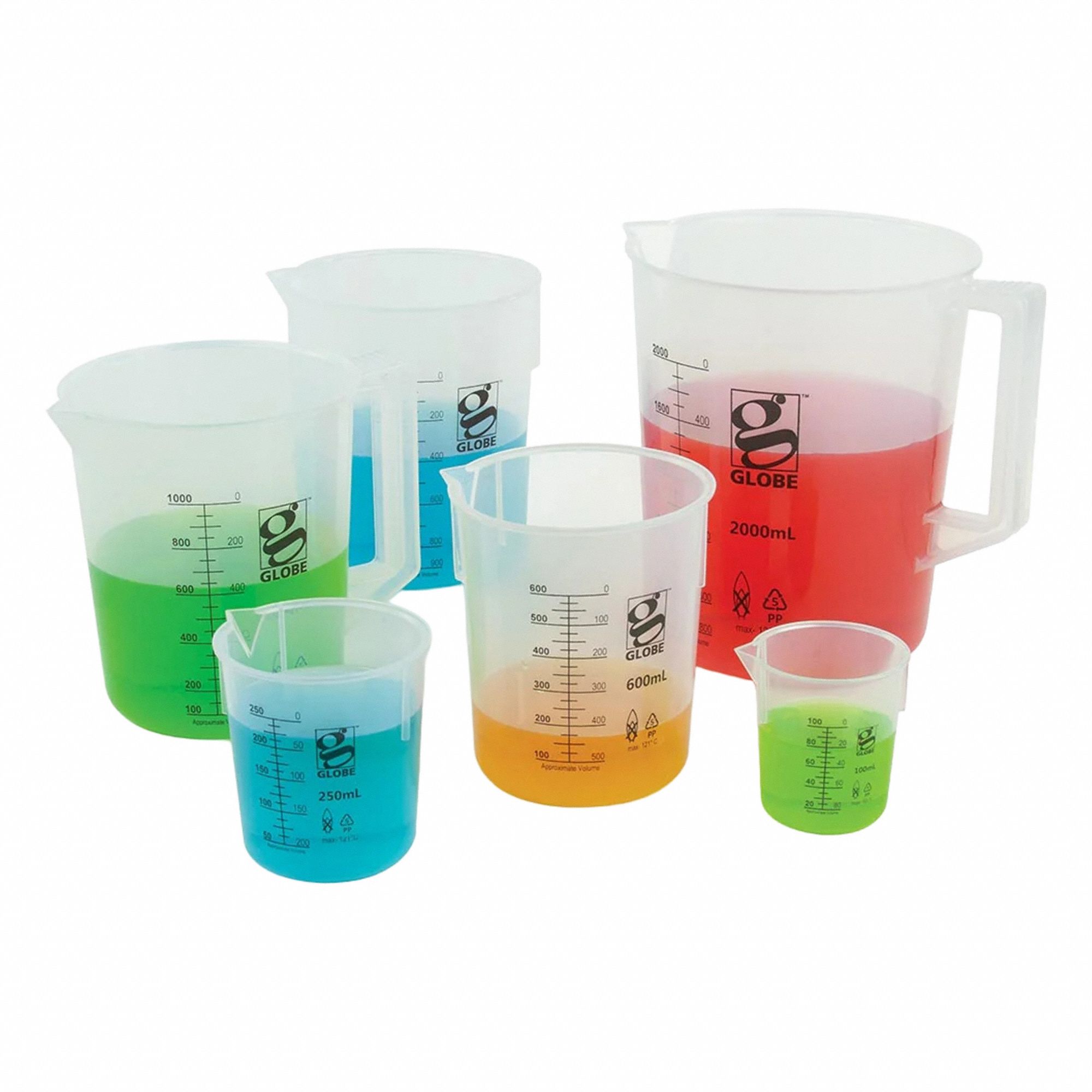 Low Form, Printed Graduation, Beaker - 409TA2|3650-5M - Grainger