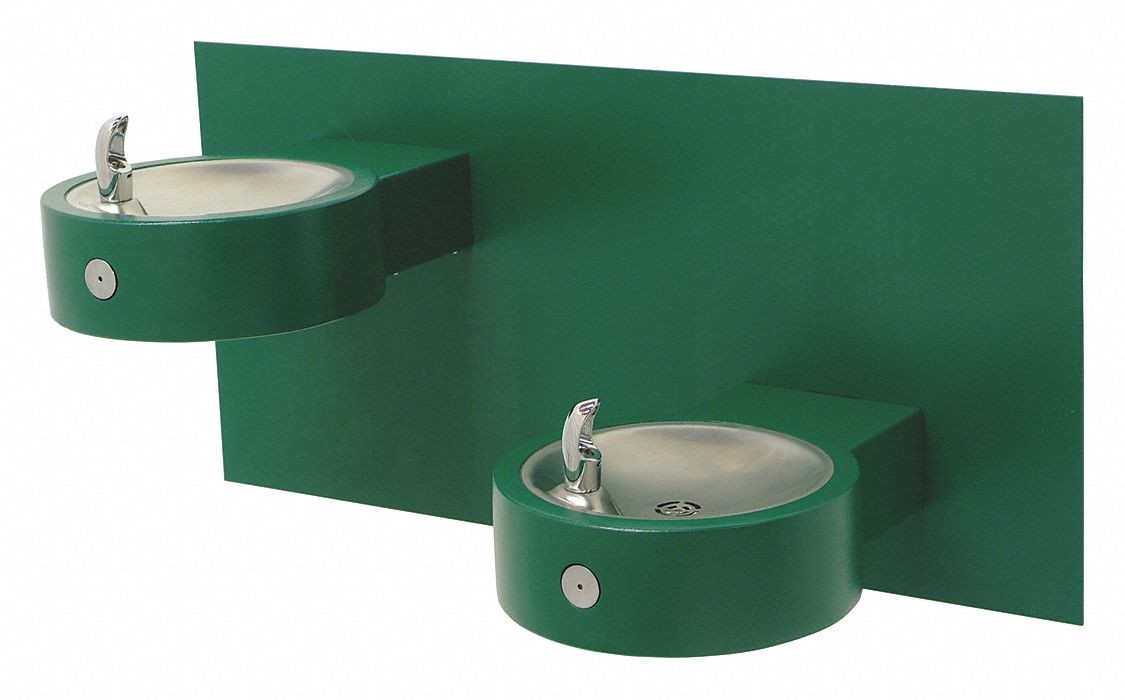 DRINKING FOUNTAIN,WALL MNTD,BF,BI-LEVEL