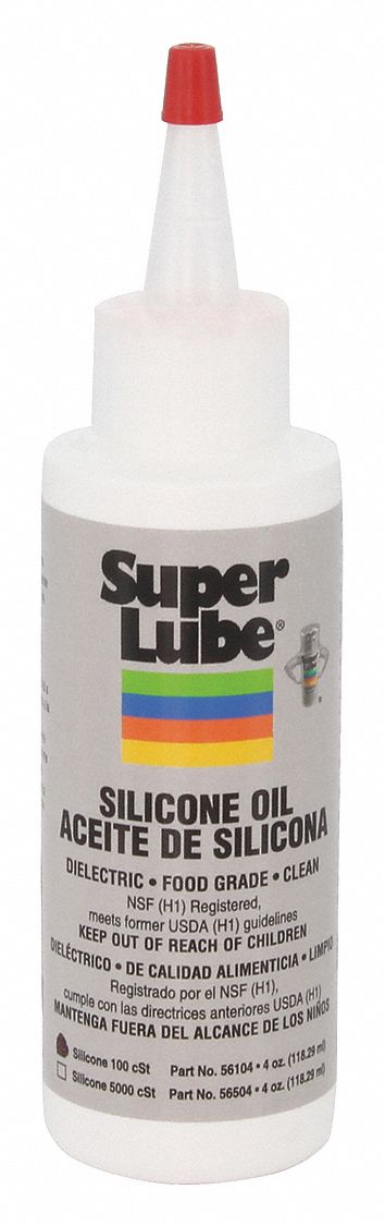 SUPER LUBE, Silicone Oil,100 cSt,4 oz. - 367F16