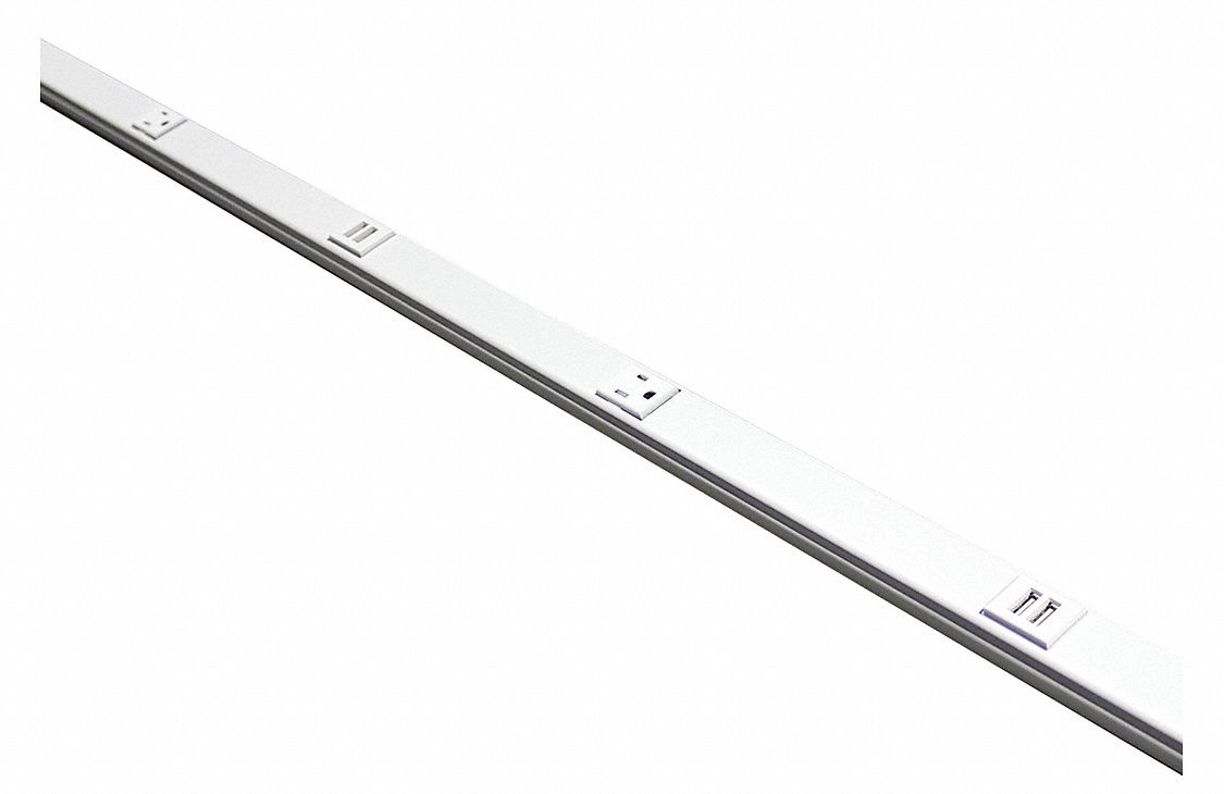 Plugmold Wh 3 TR Otlet 3 USB Port 5 ft.